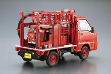 Aoshima Bunka Kyozai (AOSHIMA) The Model Car 1/24 Subaru TT2 Sambar Fire Truck 11 Plastic Model