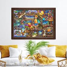 1000 Piece Jigsaw Puzzle Disney Winnie the Pooh Story Stained Glass (51 × 73.5cm)