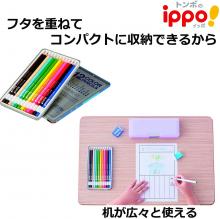 Dragonfly Pencil Colored Pencil ippo! Slide Can 12 Color Plain Pink CL-RPW0412C