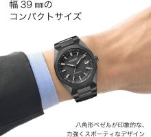 CITIZEN Attesa Watch Light-Powered Eco-Drive Radio-Controlled Waterproof Black Octagonal Bezel Black Titanium Series CB3045-61E Men's Black