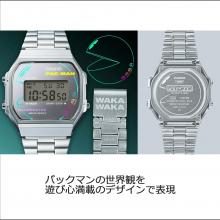 CASIO Casio Classic PAC-MAN Collaboration Model Made with Biomass Plastic A168WEPC-7AJR Men's Silver