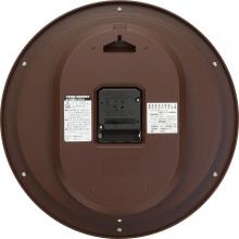 RHYTHM Citizen wall clock radio clock analog continuous second hand wood brown (semi-gloss finish) CITIZEN 8MY514-006