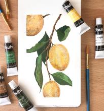 Ohuhu 30-piece Acrylic Paint Set, 24 Colors, 6 Brushes, 12ml