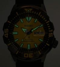 SEIKO PROSPEX Monster Divers 200m Automatic Gray Plated Case Yellow Dial Watch SRPF35K1
