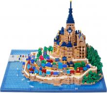 Kawada Nanoblock Mont Saint-Michel Deluxe Edition 20.6 x 28 x 28cm Ages 12 and up Interior Hobby NB-059