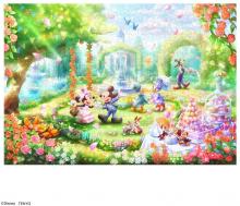1000Pieces Puzzle Disney Rose Scented Garden Party (Pure White) (51x73.5cm)
