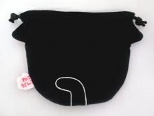 Cat Dango Mochi Drawstring Bag Kuro Plush 17cm
