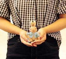 Peter Rabbit Mascot with Medal