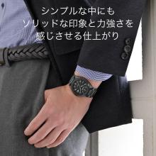 CITIZEN Attesa Watch Light-Powered Eco-Drive Radio-Controlled Waterproof Black Octagonal Bezel Black Titanium Series CB3045-61E Men's Black