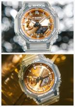 CASIO G-Shock Watch BRIGHT METALLIC DIAL GA-2100BM-7A5JF Men's Clear