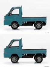 Aoshima Bunka Kyozai (AOSHIMA) Rakupla Snap Kit No.05CU-BG Subaru Sambar Truck Custom Wheels (Blue Gray) 1/32 Scale Plastic Model Kit