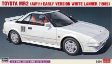 Hasegawa 1/24 scale Toyota MR2 (AW11) Early Model White Runner Plastic Model Kit 20656