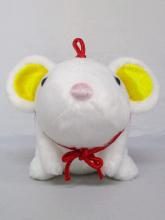 Zodiac Plush Mouse Bell S White