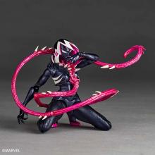 Kaiyodo Revoltech Amazing Yamaguchi Gwenom, approximately 150mm tall, non-scale, painted, PVC, ABS, and POM action figure, NR071