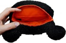Dick Bruna Black Bear Face Pouch Total length about 18cm plush toy 600190