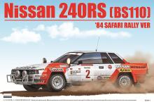 AOSHIMA Skynet 1/24 BEEMAX Series No.15 Nissan 240RS BS110 1984 Safari Rally Specification Plastic Model