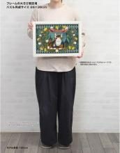 Yanoman (Made in Japan) 300-piece jigsaw puzzle WACHIFIELD Medieval Streetscape - Night in Sighisoara - (26x38cm) 03-956 Comes with piece request postcard, glue, spatula, service card, and jigsaw puzzle instruction manual