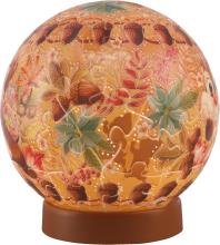 Disney Twinkle Magic/Chip 'n' Dale 61-Piece 3D Spherical Puzzle Lumi Orb (7.6x7.6x7.4cm) 2003-525 Includes a piece request postcard, rechargeable LED unit, charging cord, base, and instruction manual