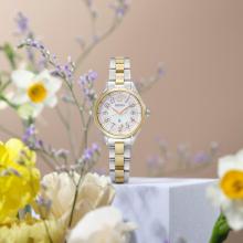 SEIKO LUKIA Grow 2025 SS Main Series SSQW092 Womens Silver + Lady Gold