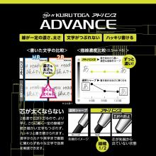 Mitsubishi Pencil Sharp Pen Kurtuga Advance Upgrade Model 0.5 Gun Metallic M510301 P.43