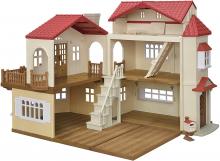 Sylvanian Families Large House With Red Roof-Attic (Secret Room) - Ha-51