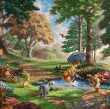 Supervised by Thomas Kinkade Disney Dream 4 Patterns Enjoy Jigsaw Puzzle The Little Mermaid / Beauty and the Beast / Aladdin / Winnie the Pooh