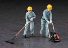 Hasegawa 1/35 Construction Machinery Series Construction Worker Set A Plastic Model WM03