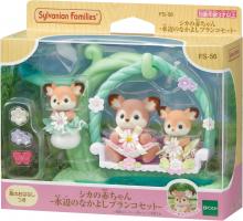 Sylvanian Families Doll/Furniture Set (Baby Deer -Waterside Friendship Swing Set-) FS-56 ST Mark Certification 3 Years Old and Up Toy Dollhouse Sylvanian Families EPOCH
