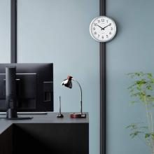 RHYTHM Citizen Wall Clock Radio Clock Waterproof Dustproof Silver CITIZEN Spacey Aqua 493 8MY493-019