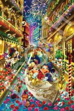EPOCH 1000-Piece Jigsaw Puzzle, Disney Mickey & Friends - Venetian Journey (50x75cm), 97-709s, Decorative Collage, Includes Glue, Spatula, and Decorative Stickers