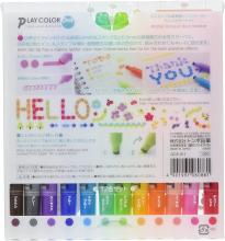 Tombow Pencil Water-based felt-tip pen Play color dot 12-color set GCE-011
