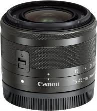 Canon standard zoom lens EF-M15-45mm F3.5-6.3IS STM (graphite) mirrorless interchangeable-lens camera EF-M15-45ISSTM