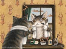 Yanoman 150 Piece Petit Paris Clear Jigsaw Puzzle WACHIFIELD I heard it was a cool hotel (7.6x10.2cm) 2308-67 No glue required No frame required Mini easel included Piece request postcard included