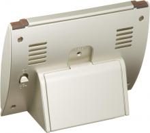 RHYTHM Alarm Clock Radio Clock Digital Temperature/Humidity Calendar Brown (Wood Grain Finish) Fit Wave D165 8RZ165SR06