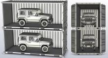 1/24 Car NEXT Series No.1001 20ft Container (Green) Plastic Model