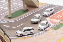 The Car Collection Car Collection Basic Set Selection (Select) Business Car White Diorama Supplies