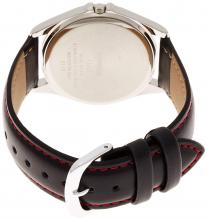 CITIZEN Q&Q Falcon analog leather belt date display black D026-305 men