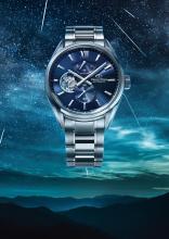 Orient Star M34 F7 Automatic Watch, Semi-Skeleton, Mechanical, Made in Japan, 2-Year Manufacturer's Warranty, RK-BY0010L, Men's, Navy