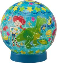 Disney Twinkle Magic/Toy Story 61-Piece 3D Spherical Puzzle Lumi Orb (7.6x7.6x7.4cm) 2003-522 Includes a piece request postcard, rechargeable LED unit, charging cord, base, and instruction manual