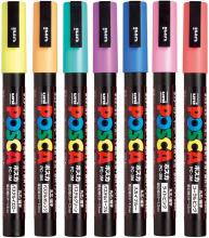 Mitubishi Aqueous Pen Posca Fine Character Round Core 7 Colors PC3M7C