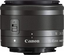 Canon standard zoom lens EF-M15-45mm F3.5-6.3IS STM (graphite) mirrorless interchangeable-lens camera EF-M15-45ISSTM