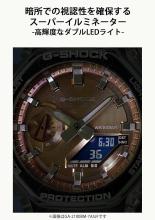 CASIO G-Shock Watch BRIGHT METALLIC DIAL GA-2100BM-7A5JF Men's Clear