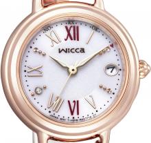 CITIZEN wicca Breath line # Fluttering diamond with replacement band 1 point diamond included Swarovski crystal KL0-561-15 Ladies pink gold