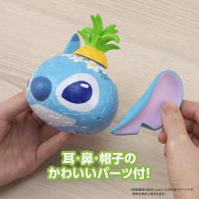 Yanoman 69-Piece Jigsaw Puzzle, 3D Disney Stitch/Pineapple (Completed Size: Approx. 13.3 x 8.9 x 14.4 cm), 2400-05, Includes Piece Request Postcard, Parts, and Instruction Manual