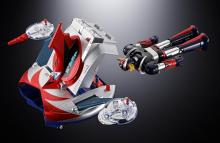 TAMASHII NATIONS Chogokin UFO Robot Grendizer Deluxe Grendizer & UFO Spazer, approximately 135mm & 120mm, die-cast, ABS & PE pre-painted action figures