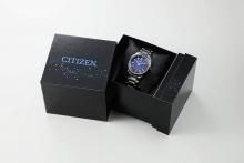 Citizen AS7164-99L Wristwatch， Exceed Titanium Technology， 50th Anniversary Cosmic Blue Collection， Limited Edition 700 Pieces， Serial Number Included， Black