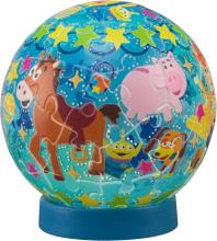 Disney Twinkle Magic/Toy Story 61-Piece 3D Spherical Puzzle Lumi Orb (7.6x7.6x7.4cm) 2003-522 Includes a piece request postcard, rechargeable LED unit, charging cord, base, and instruction manual