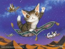 Yanoman 150 Piece Petit Paris Clear Jigsaw Puzzle WACHIFIELD Desert Shooting Star (7.6x10.2cm) 2308-66 No glue required No frame required Mini easel included Piece request postcard included