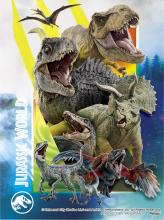 Yanoman 150 Piece Petit Paris Clear Jigsaw Puzzle JURASSIC WORLD Jurassic World Dinosaur Gathering B (7.6x10.2cm) 2308-71 No glue required No frame required Mini easel included Piece request postcard included