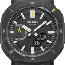 Casio Pro Trek Watch (Official Japanese Product) Hiker Line with Bluetooth, Tough Solar, and Eco-Friendly Materials, PRJ-B001B-1JF, Men's, Black